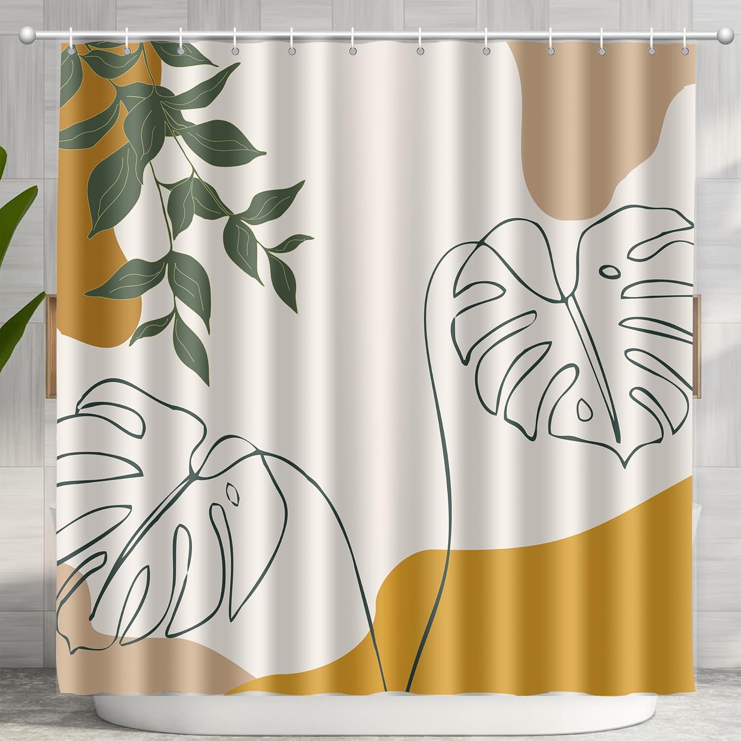 Merry Christmas And Happy New Year Shower Curtain,Santa Claus Elk Snowman Home Bathroom Decor, Bath Curtain With 12 Hooks W60H190(CM)-1 Pcs
Merry Christmas And Happy New Year Shower Curtain,Santa Claus Elk Snowman Home Bathroom Decor, Bath Curtain With 12 Hooks W60H190(CM)-1 Pcs