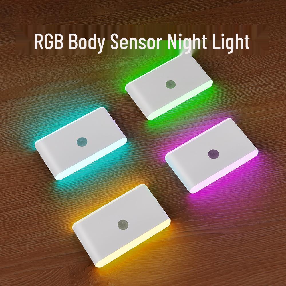 Stepless Dimming RGB Induction Night Light for Bedroom and Hallway RGB (1-pack)
Stepless Dimming RGB Induction Night Light for Bedroom and Hallway RGB (1-pack)