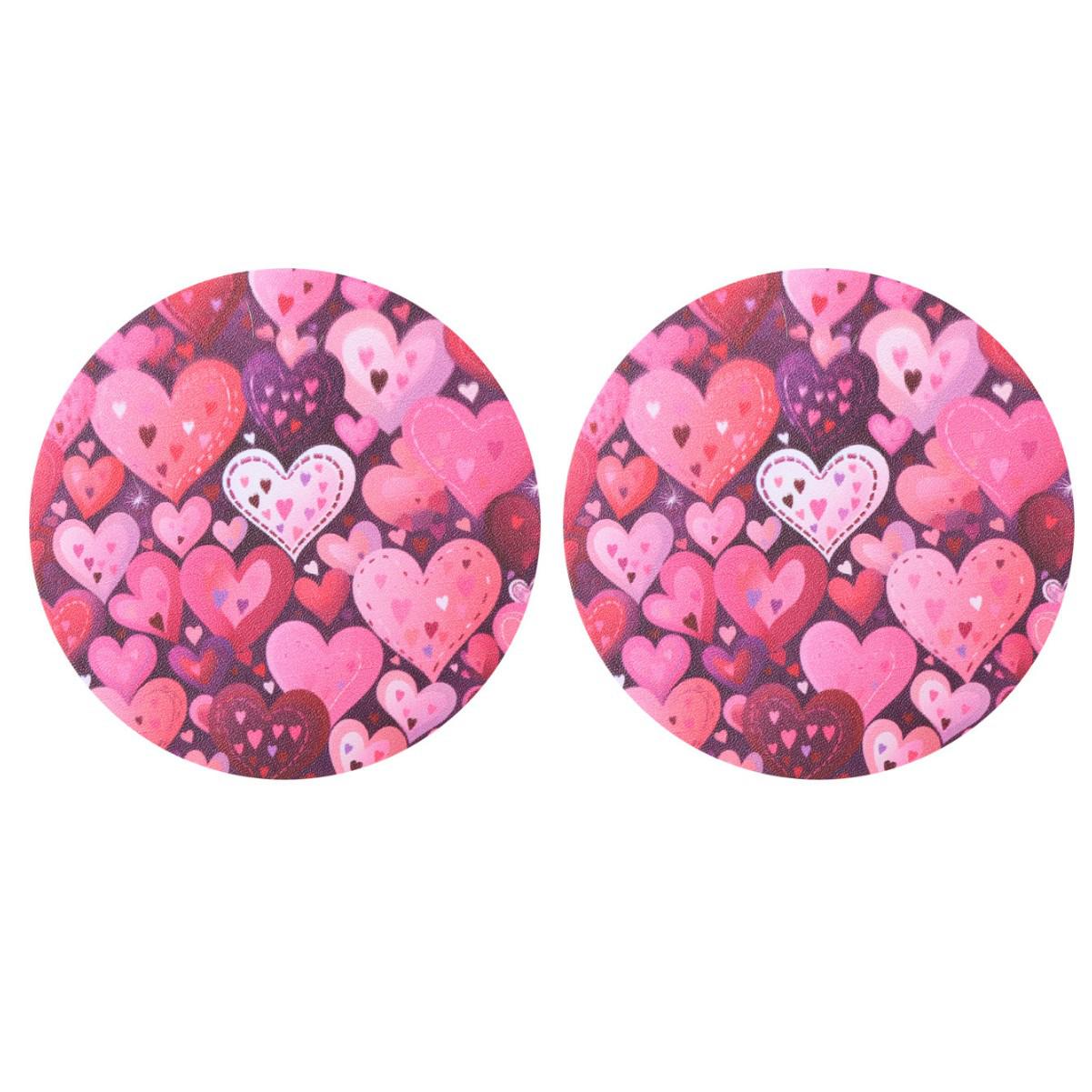 Valentine s Day Pink Heart Leather Coaster Color
Valentine s Day Pink Heart Leather Coaster Color