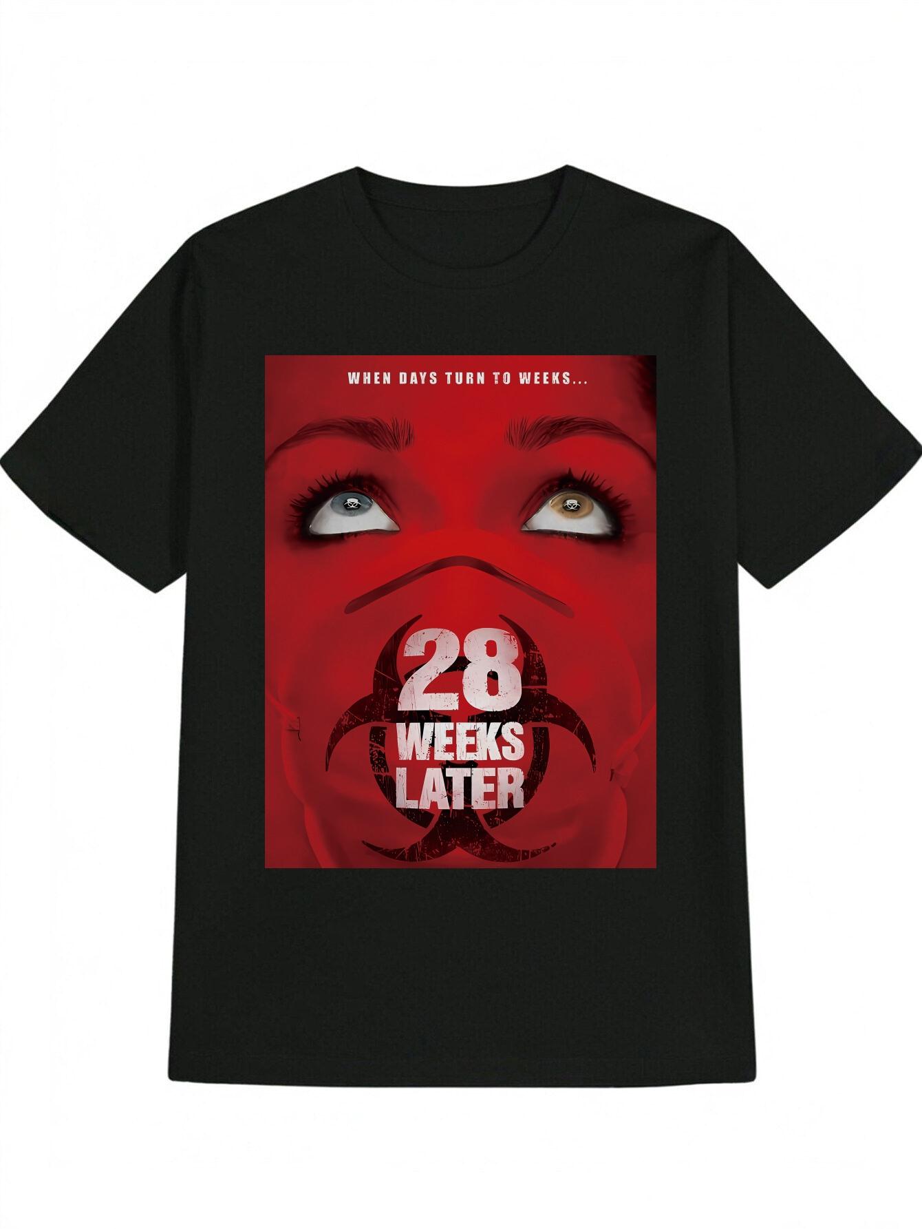 Casual Graphic T-shirt - Black with Red 28 Weeks Later Biohazard Print XXL
Casual Graphic T-shirt - Black with Red 28 Weeks Later Biohazard Print XXL