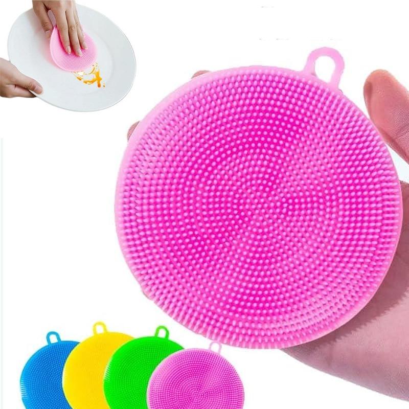 Silicone Dish Scrubber, Silicone Sponge Dish Brush, for Kitchen Dish Dishes Fruits Vegetables Washing and Cleaning зелений
Silicone Dish Scrubber, Silicone Sponge Dish Brush, for Kitchen Dish Dishes Fruits Vegetables Washing and Cleaning зелений