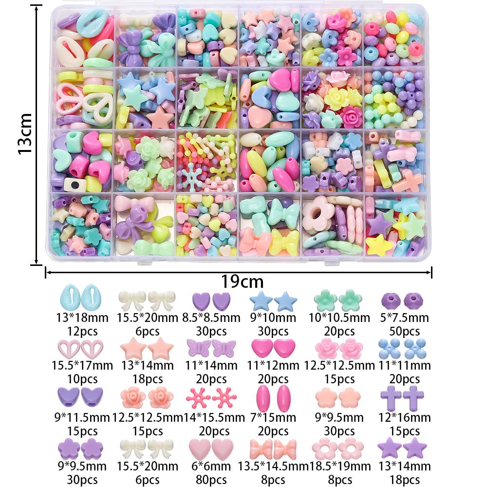 516pcs/Box Colorful Acrylic Bead Heart Bow Spacer Beads for DIY Kid Friendship Bracelet Necklace Set Jewelry Making Supplies Kit
516pcs/Box Colorful Acrylic Bead Heart Bow Spacer Beads for DIY Kid Friendship Bracelet Necklace Set Jewelry Making Supplies Kit