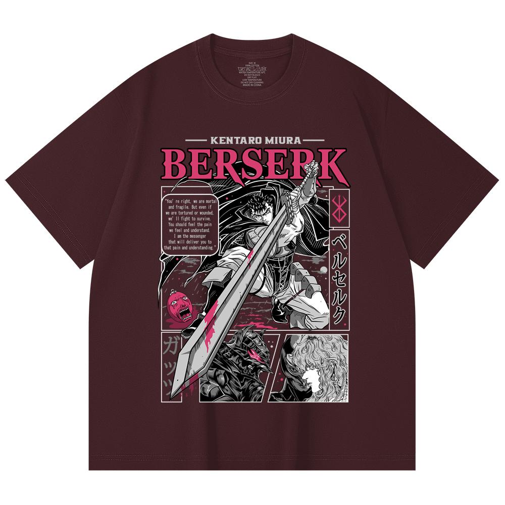 230 Gsm 100% Cotton Berserk V1 Guts Print Unisex Heavy Cotton T Shirt 2XL вина червоного кольору
230 Gsm 100% Cotton Berserk V1 Guts Print Unisex Heavy Cotton T Shirt 2XL вина червоного кольору