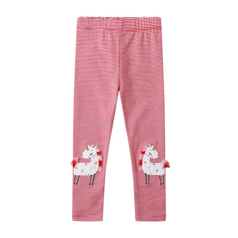 Girls Cartoon Bottoms Spring And Autumn New Middle And Small Children Embroidery Girls Thin Section Slim Trousers 2T80-90
Girls Cartoon Bottoms Spring And Autumn New Middle And Small Children Embroidery Girls Thin Section Slim Trousers 2T80-90