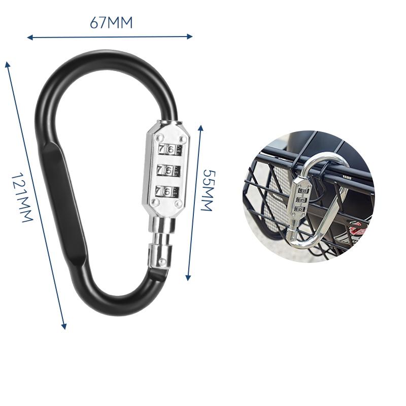 Combination Locking Carabiner Clip Hook,Password Resettable Keyless Padlock Key Chain Buckle,Backpack Outdoor,Travel Padlocks
Combination Locking Carabiner Clip Hook,Password Resettable Keyless Padlock Key Chain Buckle,Backpack Outdoor,Travel Padlocks