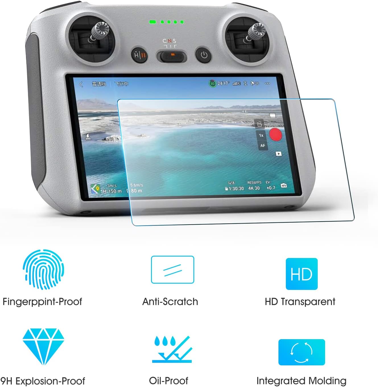 Захисна плівка для DJI Mini 3 Pro HD Glass Protector Screen Hardness Плівка проти подряпин Аксесуари для пульта дистанційного керування 1PCS
Захисна плівка для DJI Mini 3 Pro HD Glass Protector Screen Hardness Плівка проти подряпин Аксесуари для пульта дистанційного керування 1PCS
