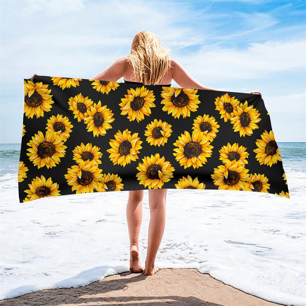 Sunflower Beach Towel Yellow Flower Butterfly Sunset Towel King Size Soft Quick Dry Bath Towel for Travel Bathroom Camping Sport W40*H60(CM)
Sunflower Beach Towel Yellow Flower Butterfly Sunset Towel King Size Soft Quick Dry Bath Towel for Travel Bathroom Camping Sport W40*H60(CM)