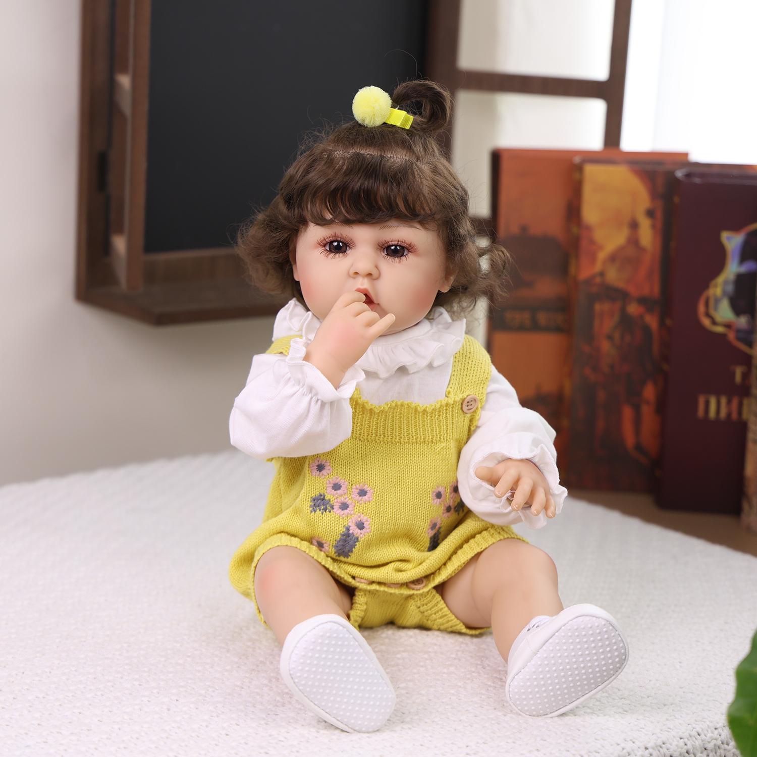 22 Inch Reborn Baby Doll Full Silicone Vinyl 3D Skin with Visible Veins Newborn Babies Toy for Kids DIY Toy 22 inch
22 Inch Reborn Baby Doll Full Silicone Vinyl 3D Skin with Visible Veins Newborn Babies Toy for Kids DIY Toy 22 inch