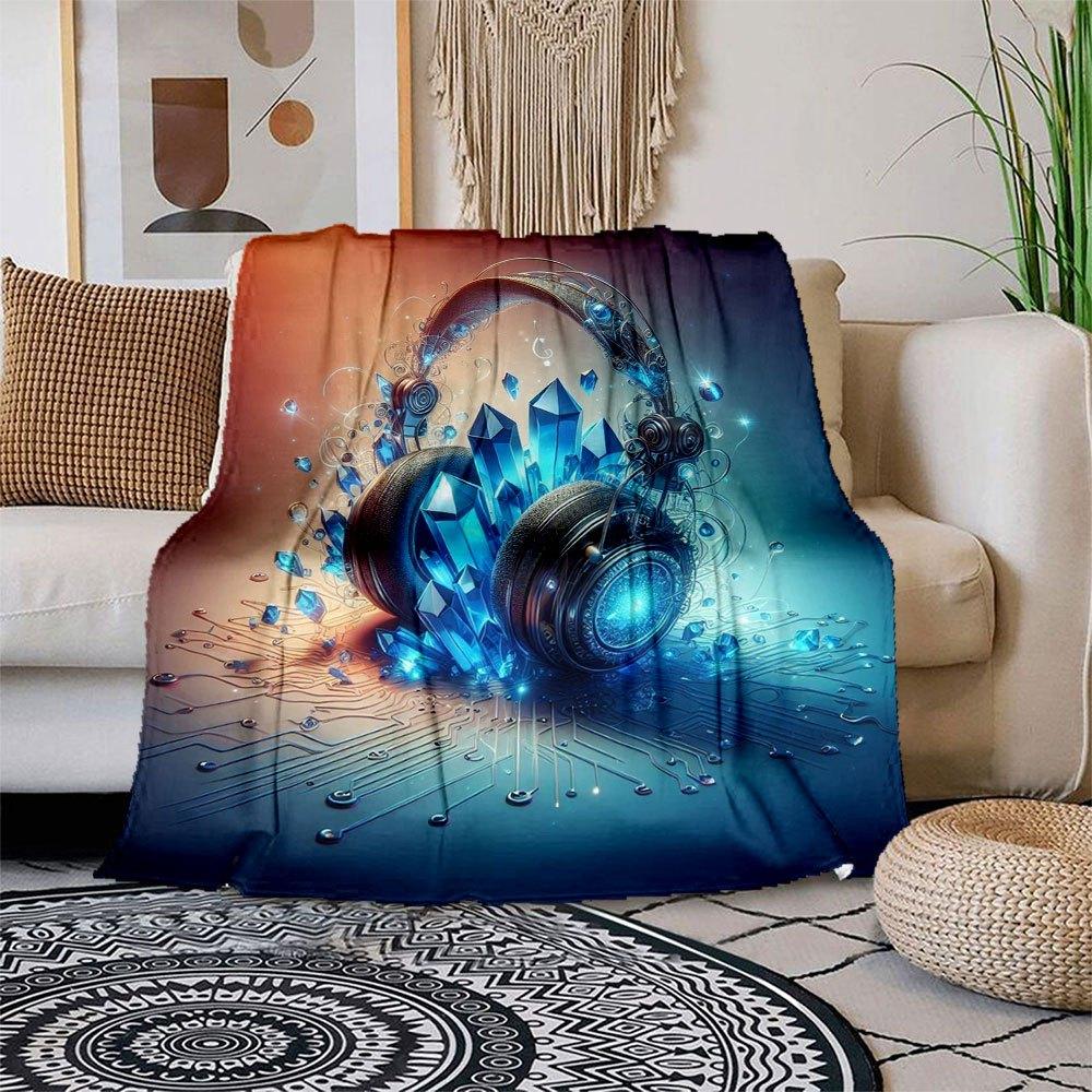 Crystal Headphones: Fusion of Music & Technology Blanket Flannel Throw Blanket for Sofa, Bed, Travel, Camping, Office, Couch, Chair, And Be 150x180cm
Crystal Headphones: Fusion of Music & Technology Blanket Flannel Throw Blanket for Sofa, Bed, Travel, Camping, Office, Couch, Chair, And Be 150x180cm