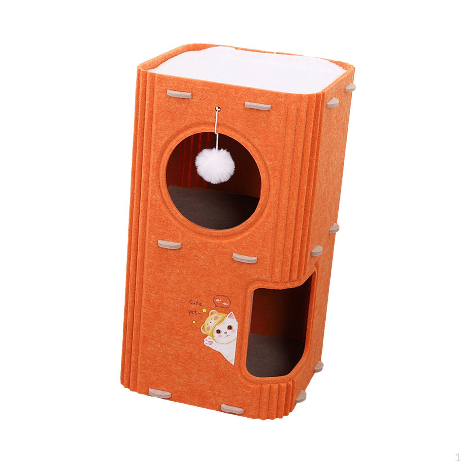 Домик для лазания кошек Дерево Портативный Отдых Товары для питомцев Туннель Активность Устойчивый Сон 2 layer orange
Домик для лазания кошек Дерево Портативный Отдых Товары для питомцев Туннель Активность Устойчивый Сон 2 layer orange