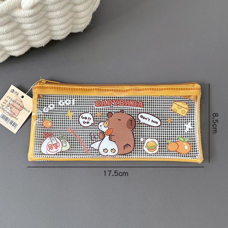 Hot Capybara Pencil Case Transparent Grid Cartoon Large Capacity Pencil Bag Stationery Storage Bag Aesthetic Stationery Supplie
Hot Capybara Pencil Case Transparent Grid Cartoon Large Capacity Pencil Bag Stationery Storage Bag Aesthetic Stationery Supplie