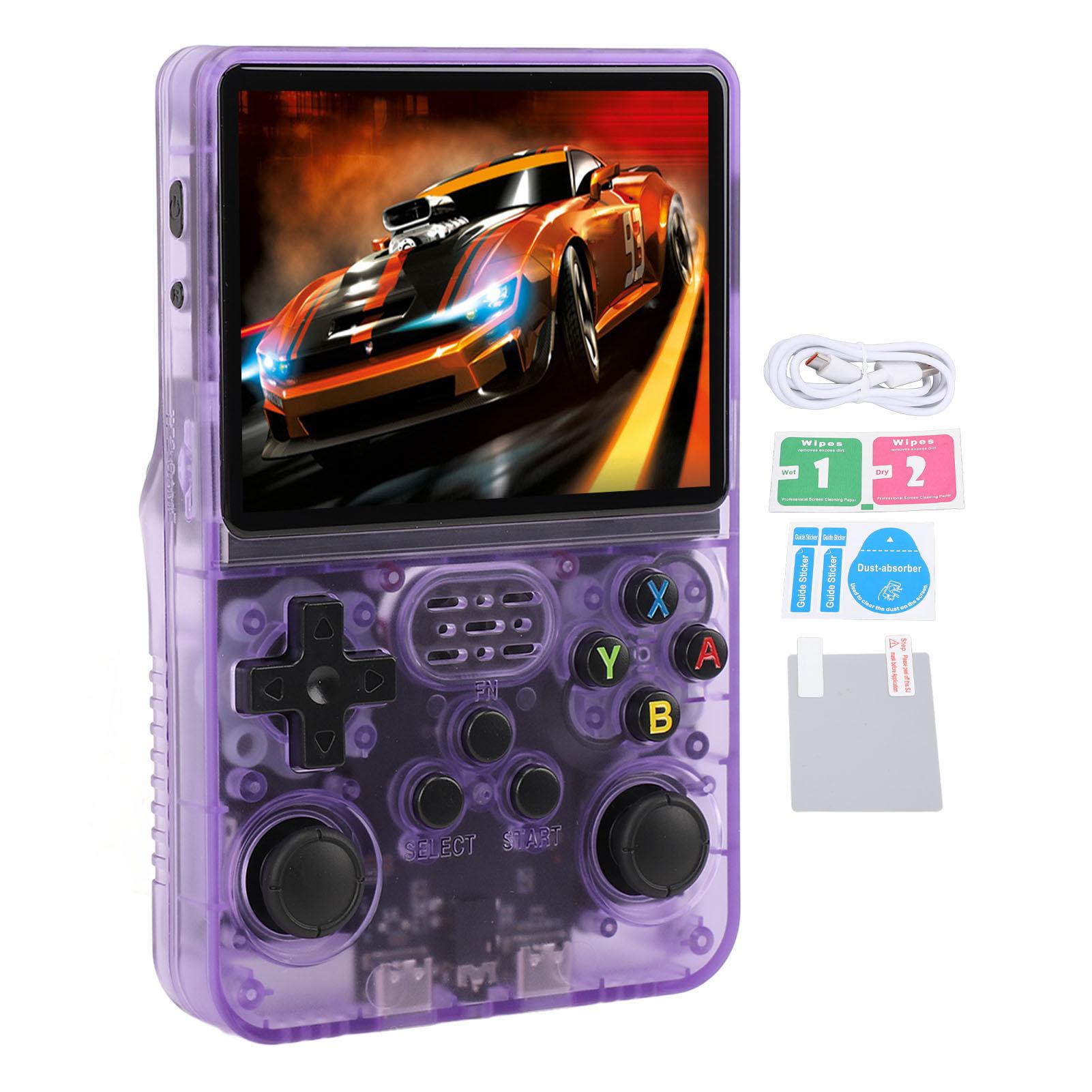 Портативная игровая консоль R36S с 3,5-дюймовым IPS-экраном, поддержкой более 20000 игр, портативный игровой плеер 64GB фиолетовый
Портативная игровая консоль R36S с 3,5-дюймовым IPS-экраном, поддержкой более 20000 игр, портативный игровой плеер 64GB фиолетовый