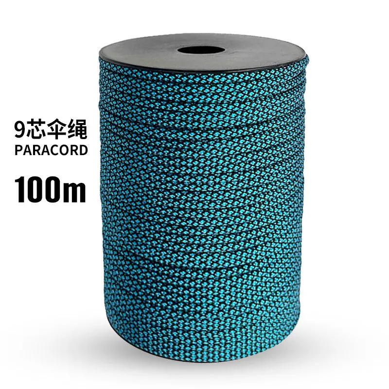 9-Core Paracord 100m Dia 4mm Military Tactical Survival Parachute Rope for DIY Making Lanyard Bracelet Dog Collar Tent небо
9-Core Paracord 100m Dia 4mm Military Tactical Survival Parachute Rope for DIY Making Lanyard Bracelet Dog Collar Tent небо