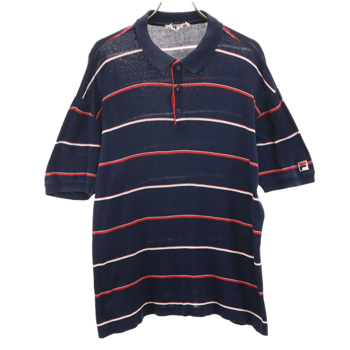 FILA 90s Made in Italy Old Border Pattern Short sleeve Polo shirt 40 Navy Men s Used
FILA 90s Made in Italy Old Border Pattern Short sleeve Polo shirt 40 Navy Men s Used