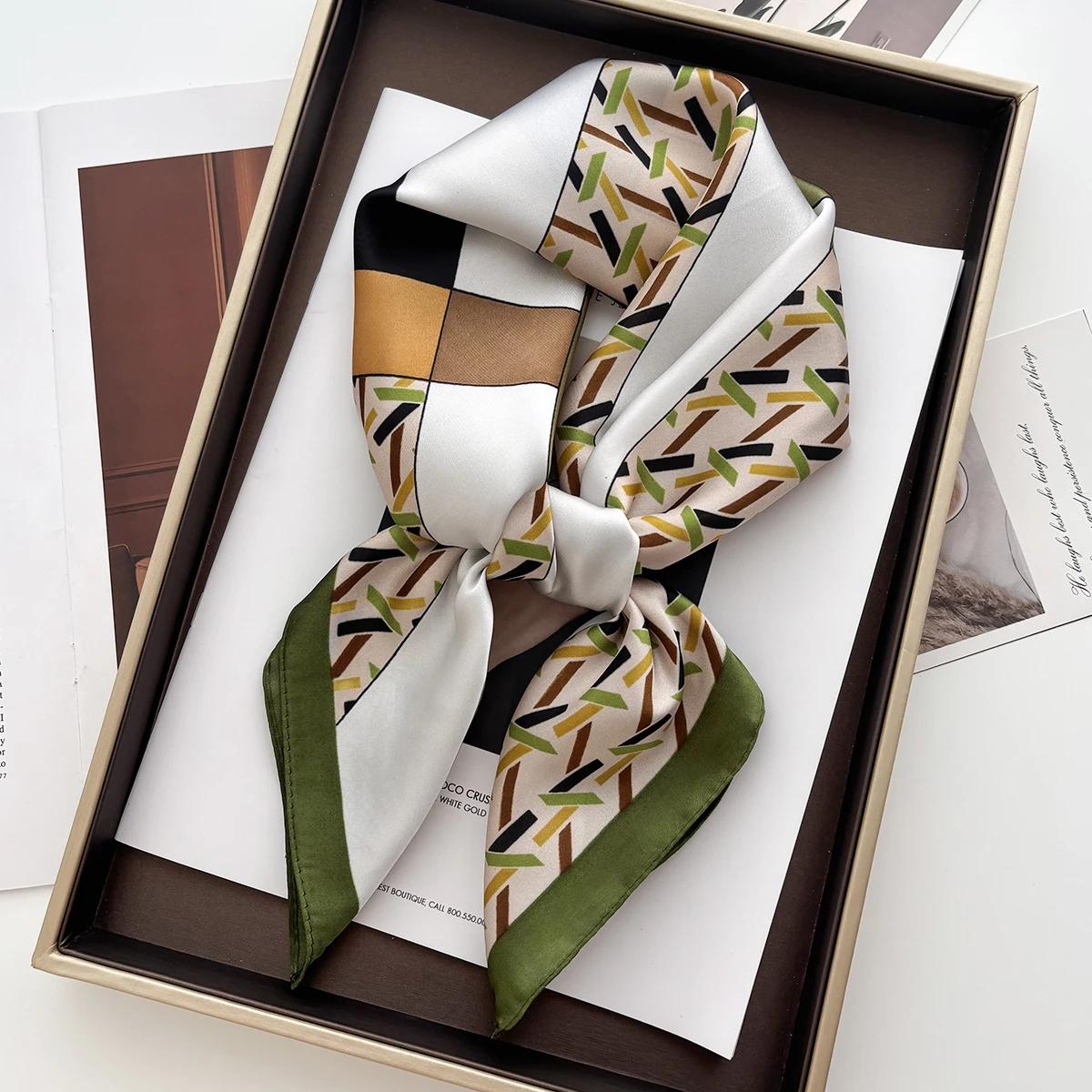 Luxury Satin Hair Scarf Women Handkerchief Print Female Head Bandana Small Neck Muffler Hijab Lady Girl 70*70cm Square Shawls 70x70CM
Luxury Satin Hair Scarf Women Handkerchief Print Female Head Bandana Small Neck Muffler Hijab Lady Girl 70*70cm Square Shawls 70x70CM