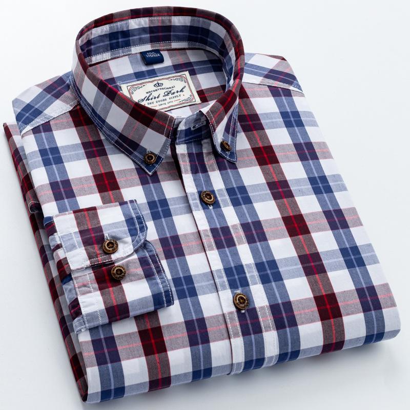 CHEST S-4XL, нова чоловіча бавовняна сорочка в клітку з довгим рукавом, весняна бавовняна повсякденна сорочка, приталена сорочка у дюйми 4XL коричневий
CHEST S-4XL, нова чоловіча бавовняна сорочка в клітку з довгим рукавом, весняна бавовняна повсякденна сорочка, приталена сорочка у дюйми 4XL коричневий