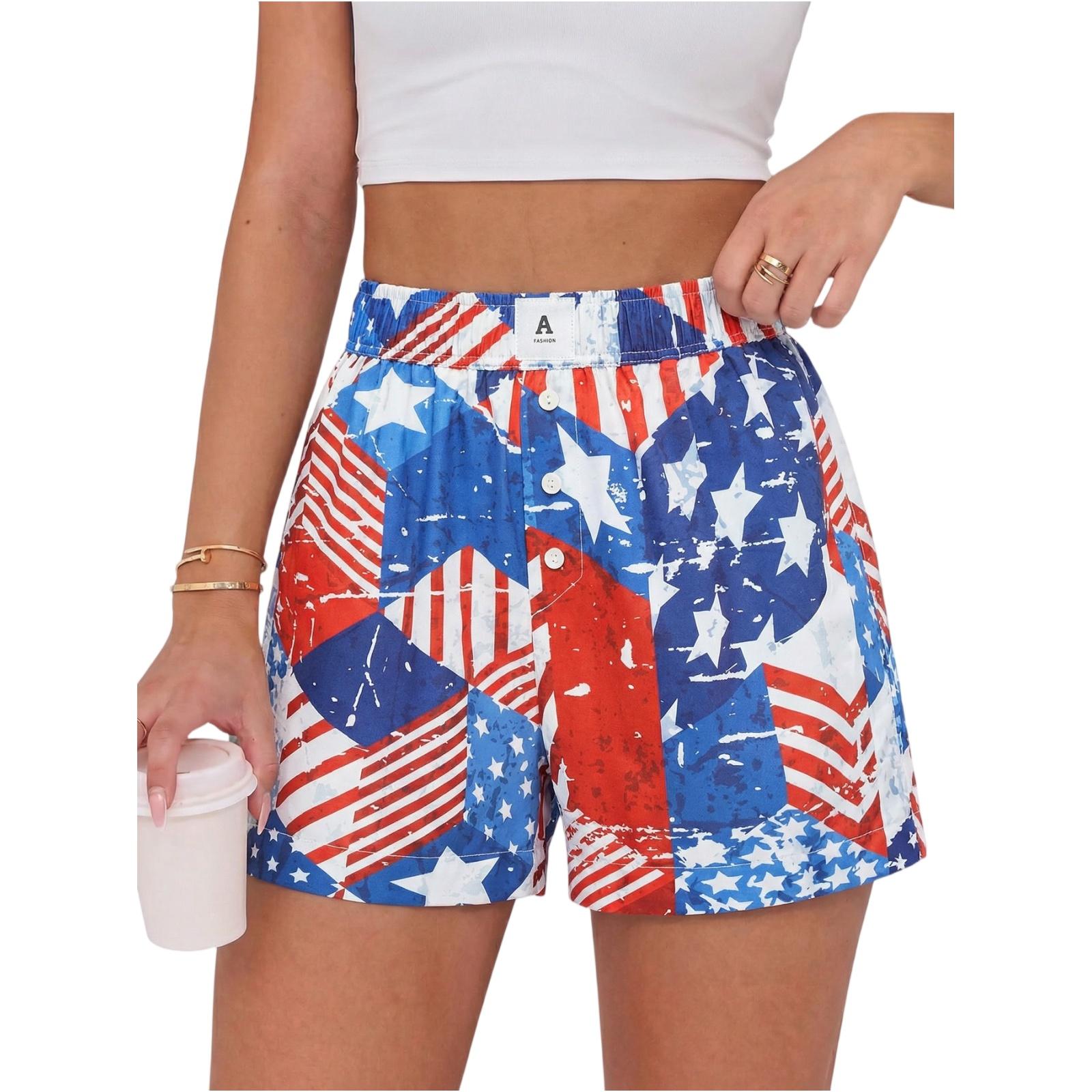 Women s Casual Comfort High-Waisted Loose Printed Shorts XL синій
Women s Casual Comfort High-Waisted Loose Printed Shorts XL синій