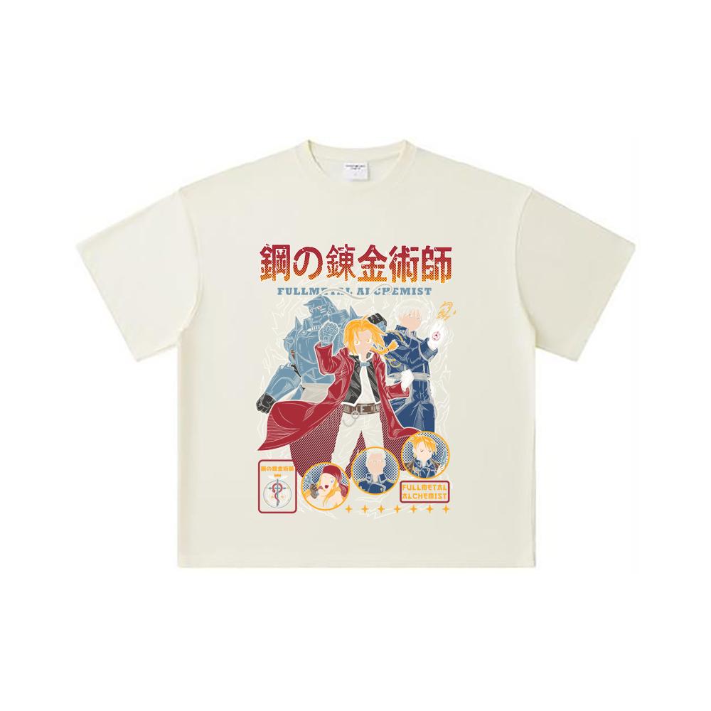 260 GSM Double Yarn 32 Count 100% Cotton Fullmetal Alchemist V2 Print Unisex Heavy Cotton T Shirt S абрикосовый
260 GSM Double Yarn 32 Count 100% Cotton Fullmetal Alchemist V2 Print Unisex Heavy Cotton T Shirt S абрикосовый
