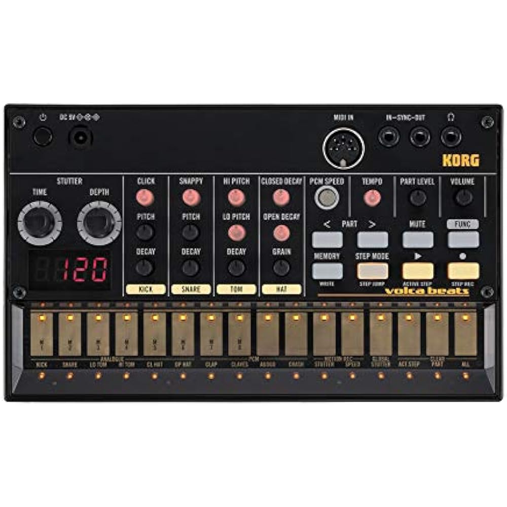 Аналоговая драм-машина KORG, volca beats, 16-шаговый секвенсор, питание от батарей, встроенный динамик, ч...
Аналоговая драм-машина KORG, volca beats, 16-шаговый секвенсор, питание от батарей, встроенный динамик, ч...