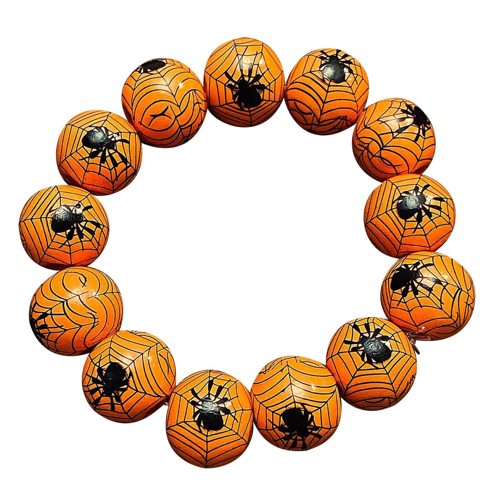 Fashionable Halloween Wood Bead Bracelet Pumpkin Spidererb Funny Face Bangle Hand Link Chain for Women s Accessories
Fashionable Halloween Wood Bead Bracelet Pumpkin Spidererb Funny Face Bangle Hand Link Chain for Women s Accessories