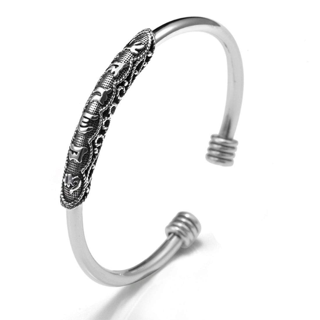 Deelfel Bangle for Surgical Stainless Silver Free Size Buddhist Amulet Protection from Good Adjustable Fashion Accessory Women, Steel, Plated,
Deelfel Bangle for Surgical Stainless Silver Free Size Buddhist Amulet Protection from Good Adjustable Fashion Accessory Women, Steel, Plated,