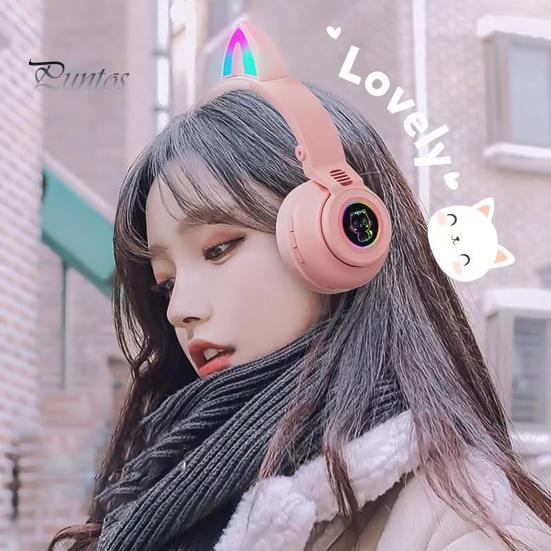 STN26 Наушники Bluetooth-совместимые 5.0 Светящиеся кошачьи уши Беспроводная гарнитура для телефона чёрный
STN26 Наушники Bluetooth-совместимые 5.0 Светящиеся кошачьи уши Беспроводная гарнитура для телефона чёрный