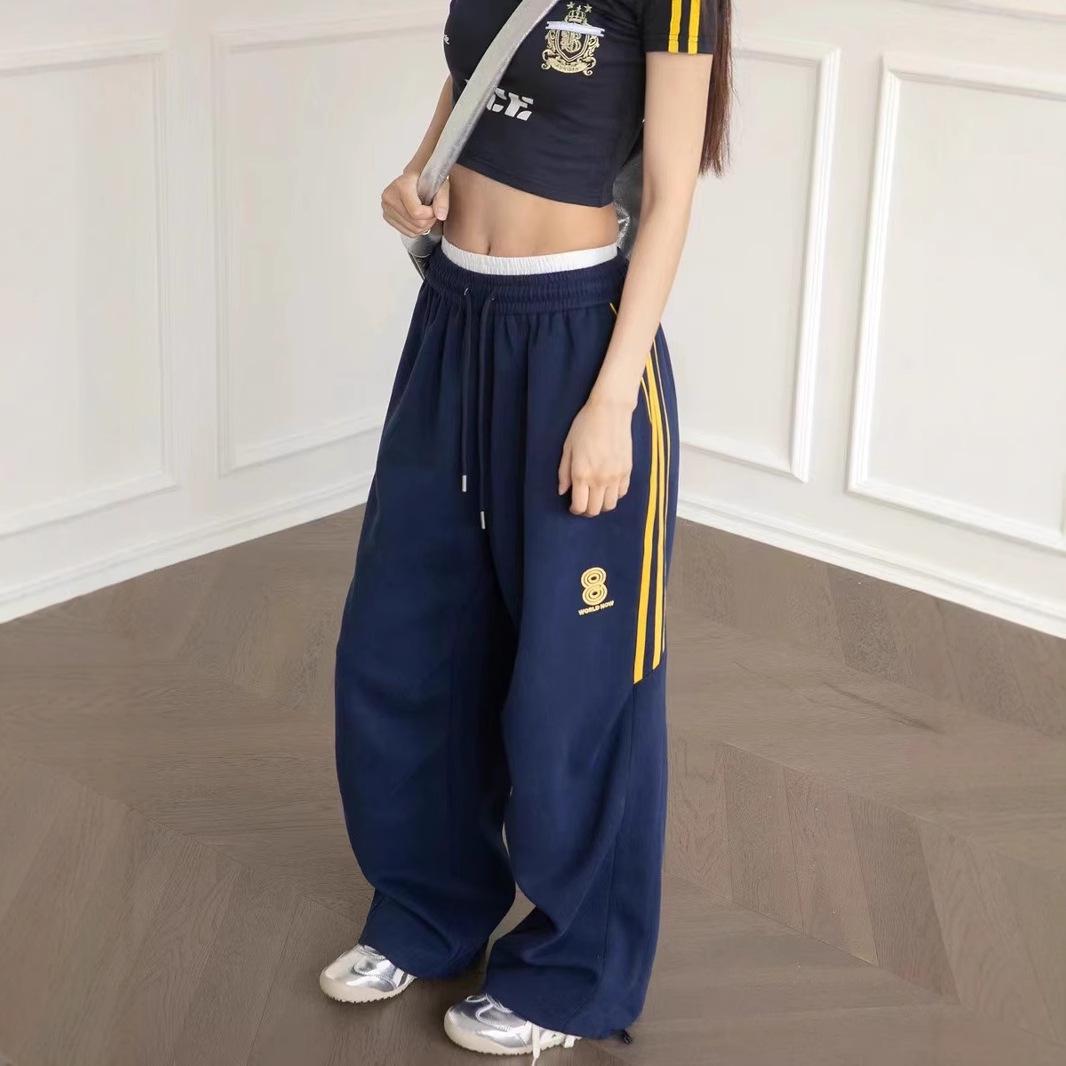 Navy Blue Women s Wide-Leg Sweatpants: Casual Street Dance Jazz Pants for Spring/Summer S
Navy Blue Women s Wide-Leg Sweatpants: Casual Street Dance Jazz Pants for Spring/Summer S