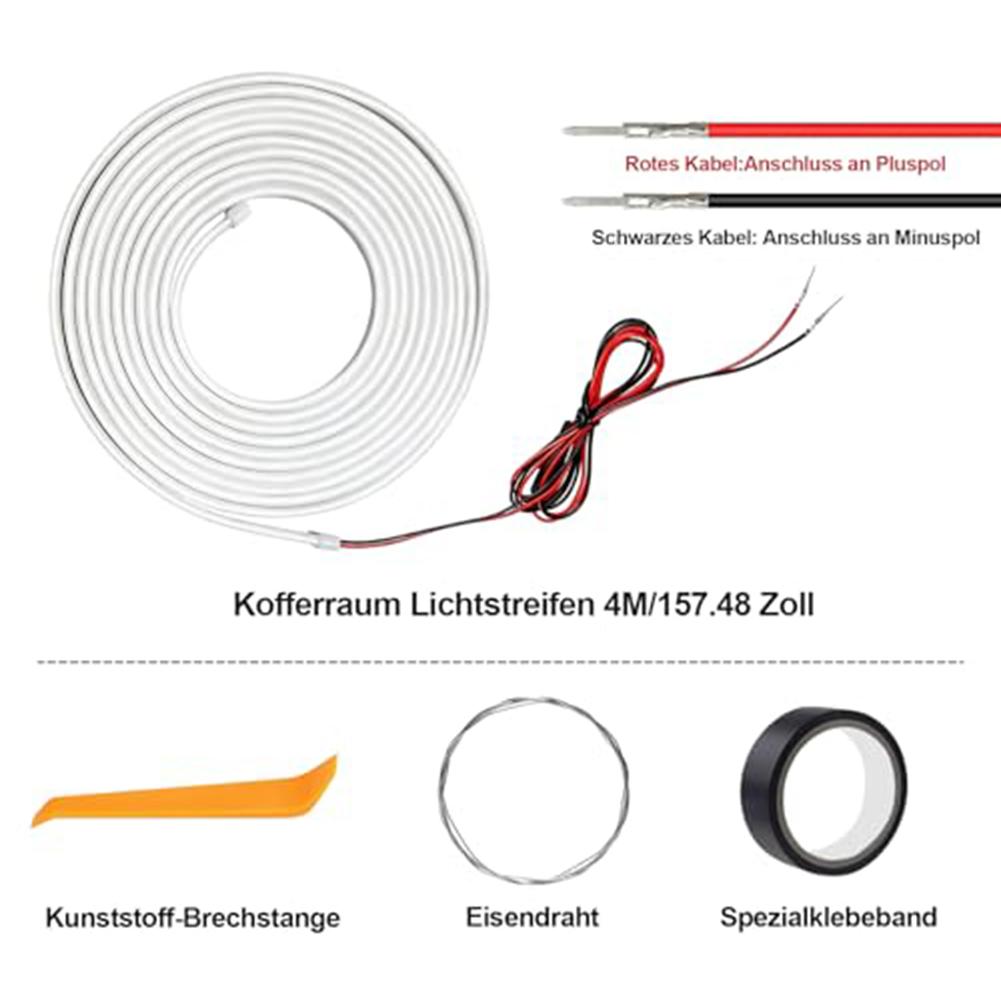 LED Boot Light Strip 4M Length for Vehicle Tail Box and Rear Cargo Area with Sensor-Based Activation 12V Input China Mainland
LED Boot Light Strip 4M Length for Vehicle Tail Box and Rear Cargo Area with Sensor-Based Activation 12V Input China Mainland