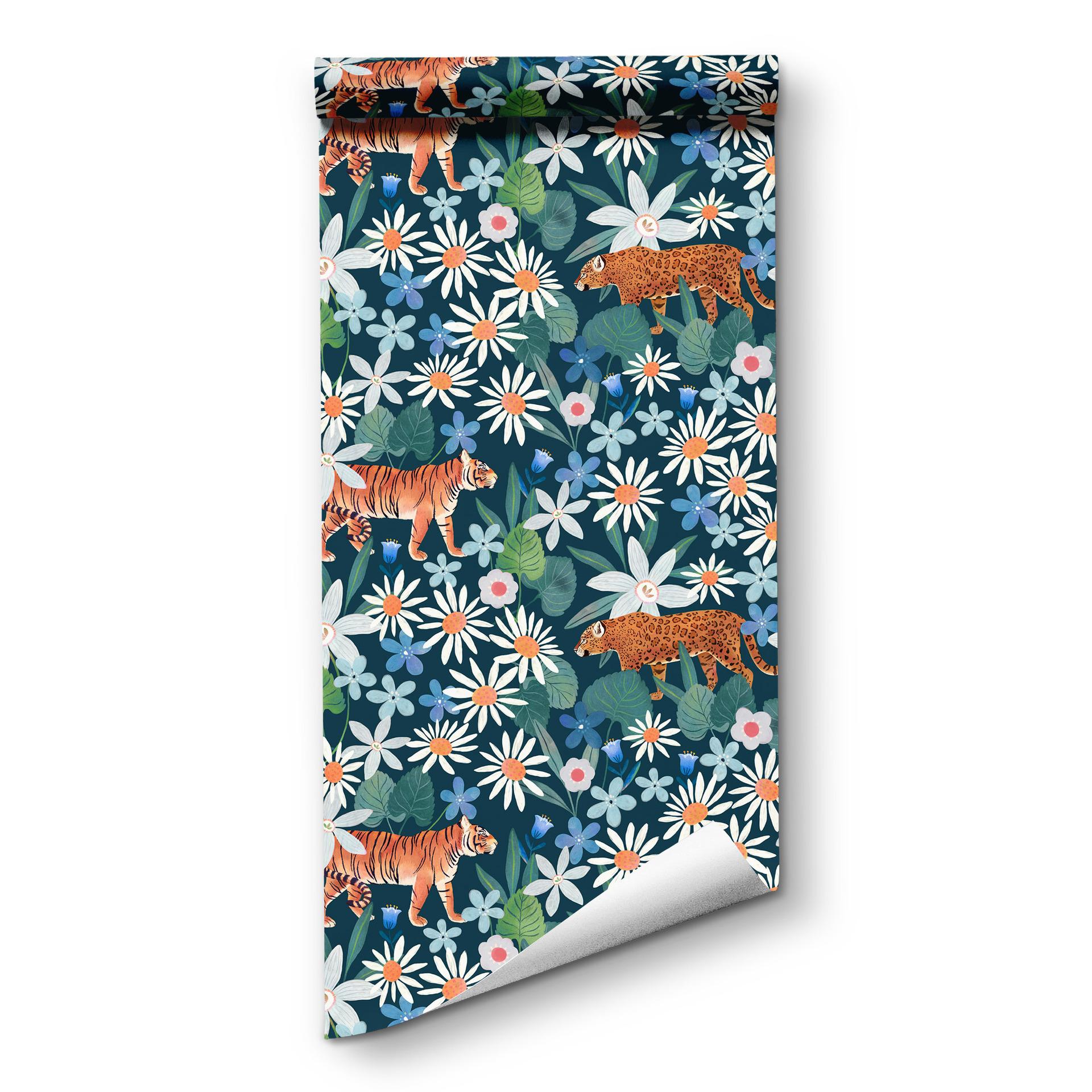 Forest Tiger Wallpaper for Nursery Self Adhesive Daisy Animal Wallpaper Removable Vinyl Contact Paper for Cabinet Wall 45x300cm
Forest Tiger Wallpaper for Nursery Self Adhesive Daisy Animal Wallpaper Removable Vinyl Contact Paper for Cabinet Wall 45x300cm