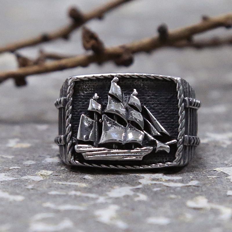Vintage Pirate Sailboat Viking Ring for Men Stainless Steel Biker Gothic Jewelry Lucky Amulet Cool Male Accessory 12
Vintage Pirate Sailboat Viking Ring for Men Stainless Steel Biker Gothic Jewelry Lucky Amulet Cool Male Accessory 12