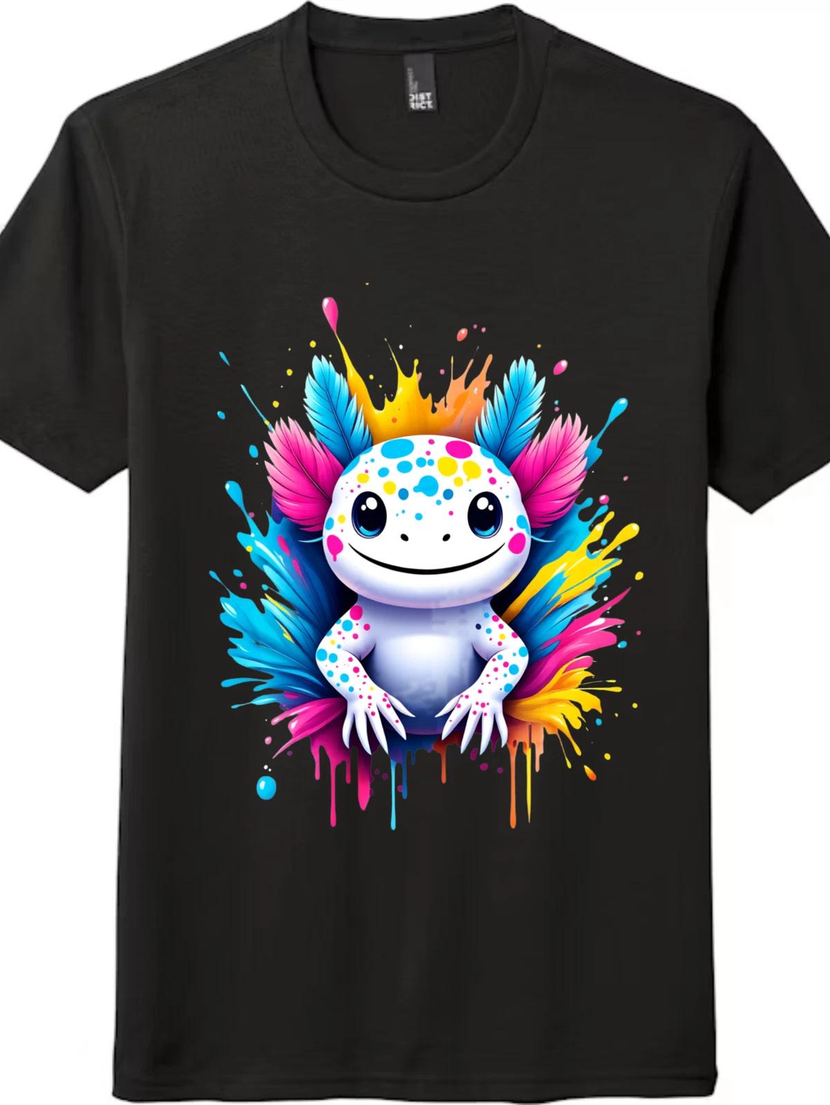 Rainbow Axolotl Graphic T-Shirt - Gift for Axolotl & Art Lovers M
Rainbow Axolotl Graphic T-Shirt - Gift for Axolotl & Art Lovers M