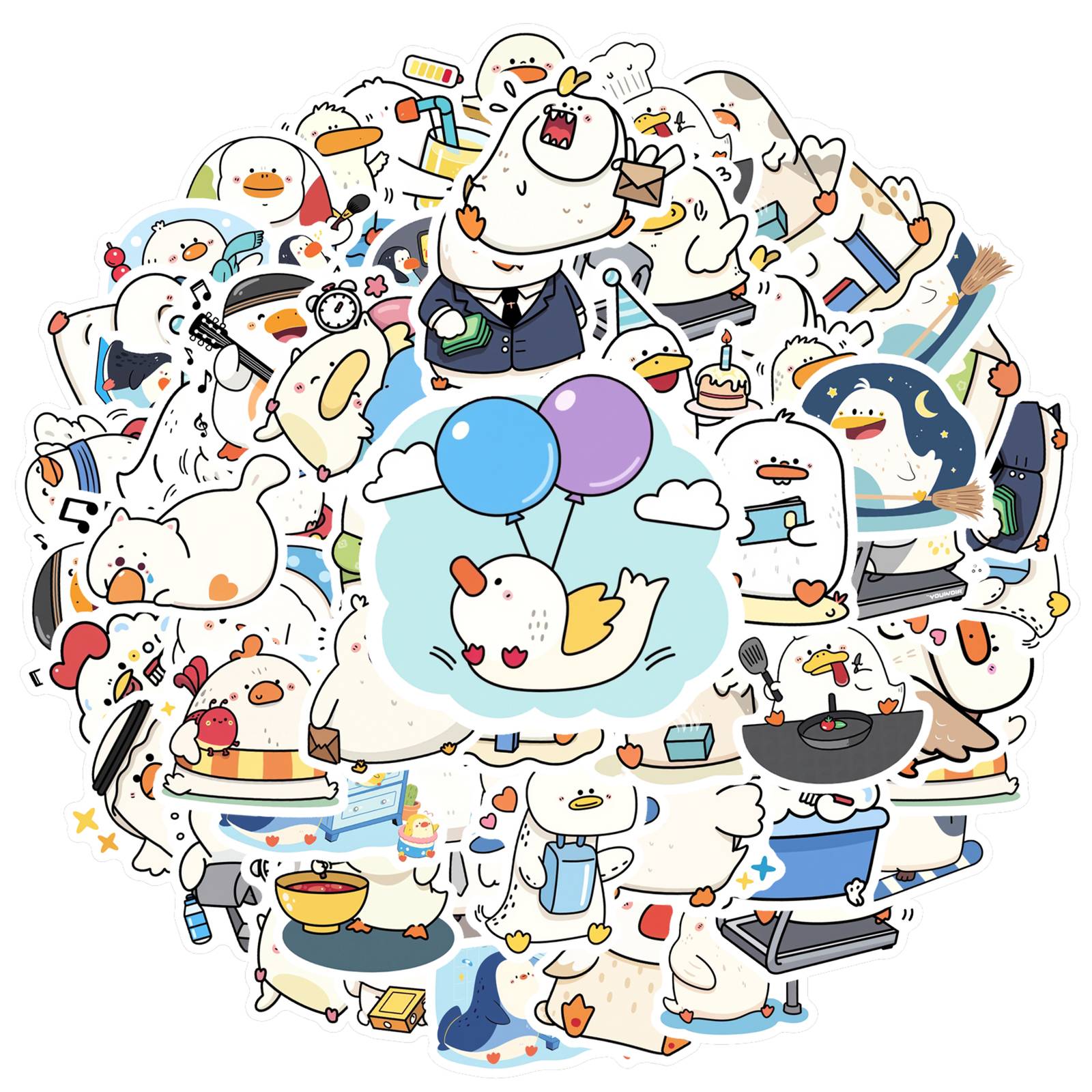 35pcs Whimsical Cartoon Birds Stickers Cute Daily Life Animal Stickers Stickers For Notebook Luggage Mobile Phone Cup DIY
35pcs Whimsical Cartoon Birds Stickers Cute Daily Life Animal Stickers Stickers For Notebook Luggage Mobile Phone Cup DIY