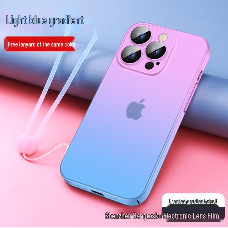 iPhone 15 Gradient Frosted Skin-Feel Full-Cover PC Hard Shell Case with Lanyard - Apple 14 Anti-Fall Protective Cover. iPhone 16 Pro
iPhone 15 Gradient Frosted Skin-Feel Full-Cover PC Hard Shell Case with Lanyard - Apple 14 Anti-Fall Protective Cover. iPhone 16 Pro