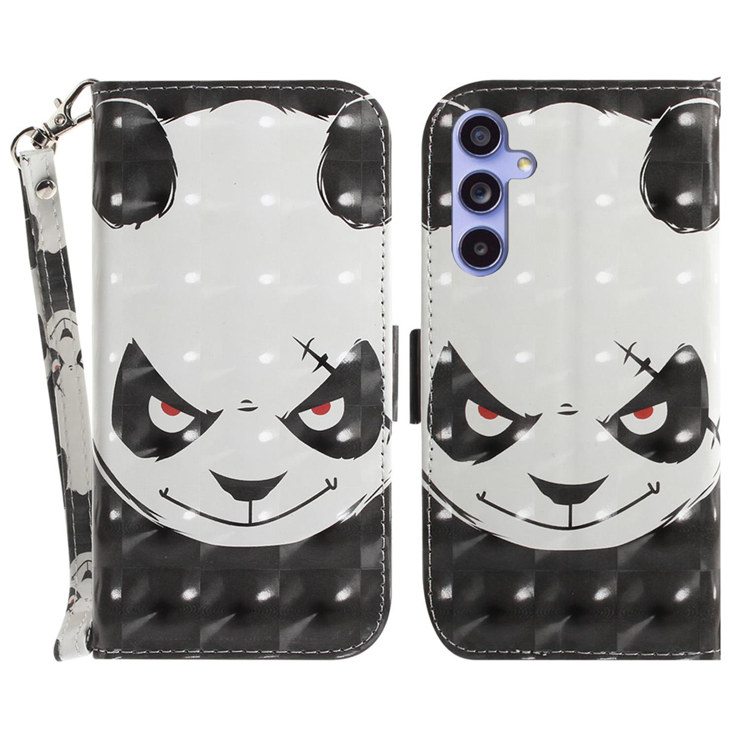 PU Leather Stand Filp Cover for Samsung Galaxy S23 FE,3D Pattern Printing Wallet Phone Case with Strap Angry Panda
PU Leather Stand Filp Cover for Samsung Galaxy S23 FE,3D Pattern Printing Wallet Phone Case with Strap Angry Panda