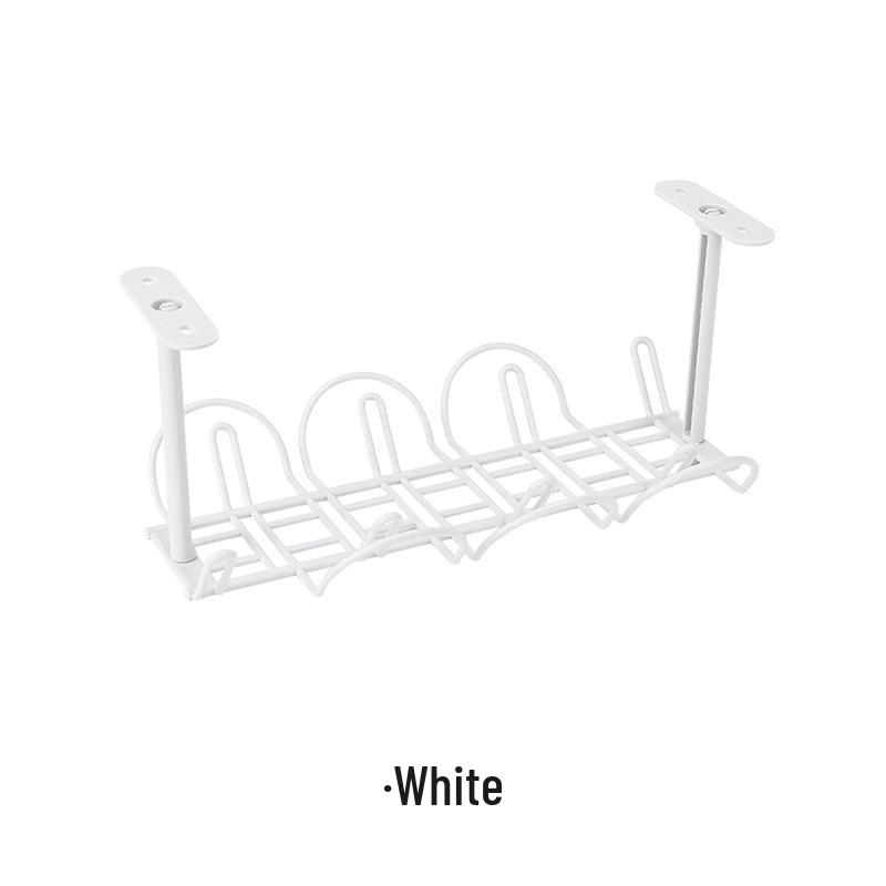 Punch-Free Under-Desk Cable Organizer and Storage Rack
Punch-Free Under-Desk Cable Organizer and Storage Rack