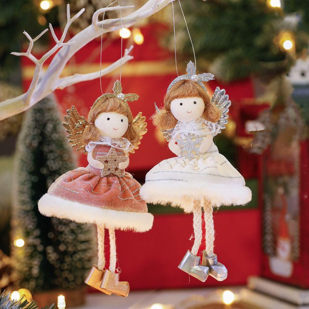 Fashionable Skirt Doll Ornament Cute Xmas Tree Pendant Angel Wings Girl Pendant Christmas Props
Fashionable Skirt Doll Ornament Cute Xmas Tree Pendant Angel Wings Girl Pendant Christmas Props