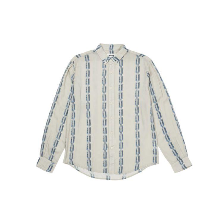 Palace FW21 Рубашка Razor Sharo с длинным рукавом и узором «цепочка» Рубашки унисекс Белые P21SHT008 L
Palace FW21 Рубашка Razor Sharo с длинным рукавом и узором «цепочка» Рубашки унисекс Белые P21SHT008 L