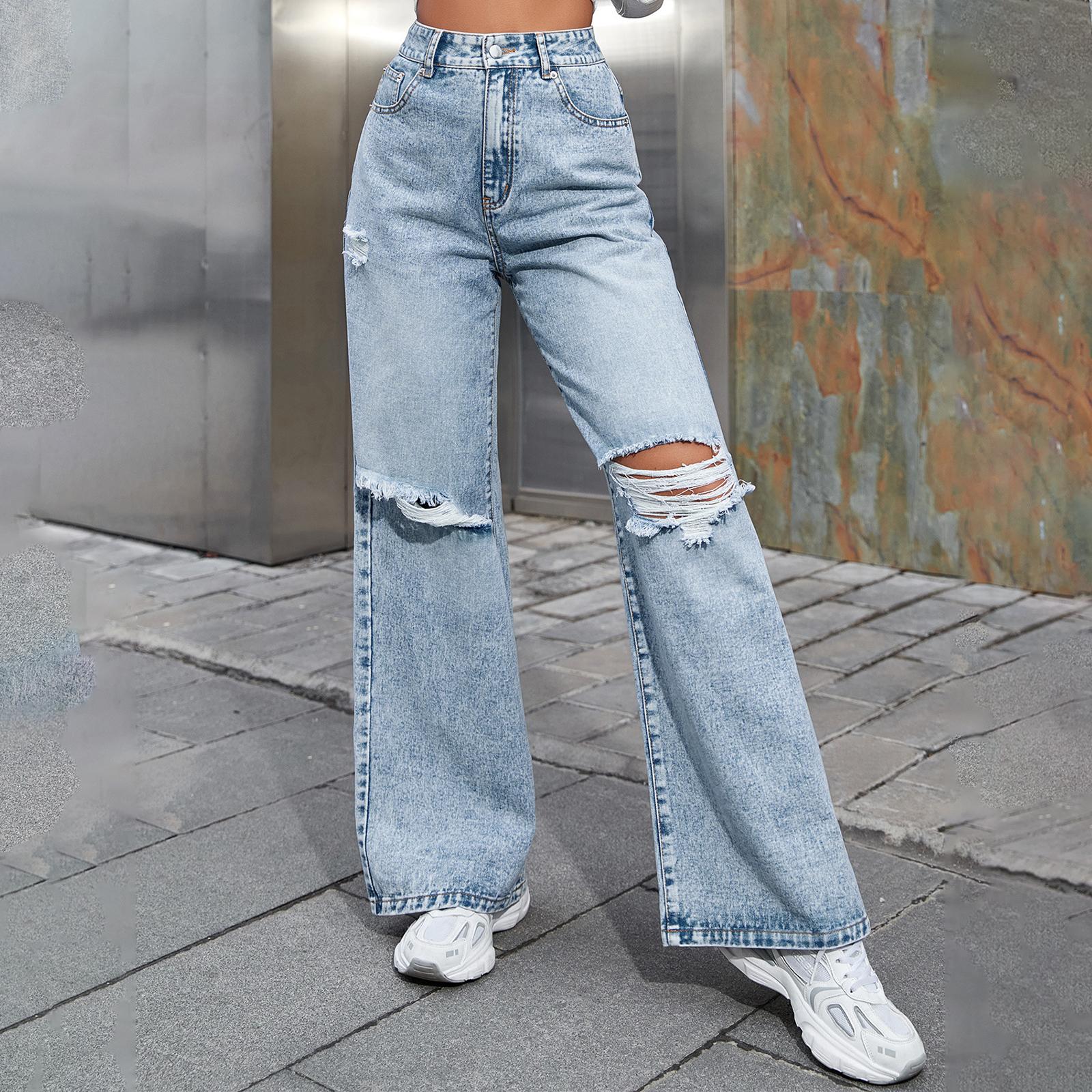 Women s Trousers Large Size Stretch Jeans Loose Semi-Elastic Pants M синій
Women s Trousers Large Size Stretch Jeans Loose Semi-Elastic Pants M синій