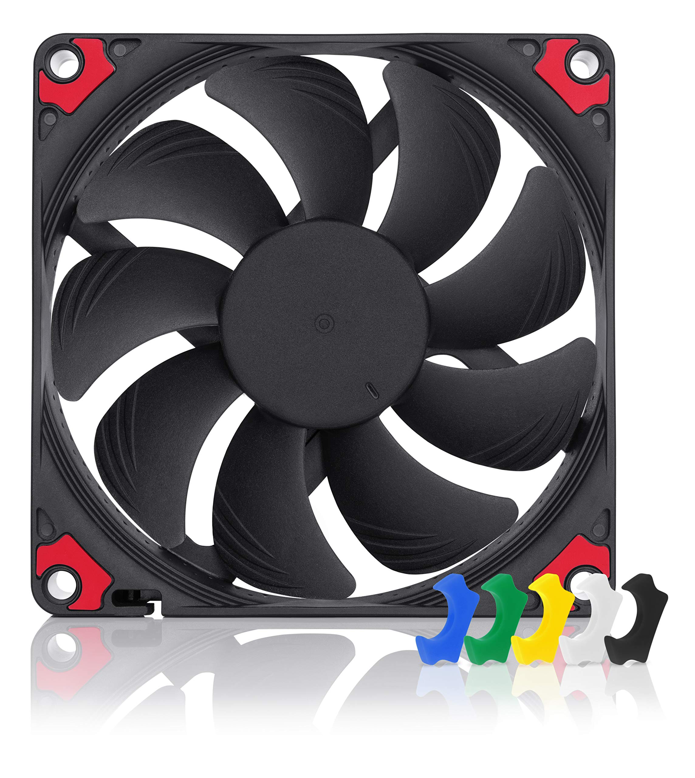 Вентилятор Noctua Premium Quiet Slim Connection NF-A9x14 HS-PWM chromax.black.swap, 4-контактний (92x14 мм, чорний) чорний
Вентилятор Noctua Premium Quiet Slim Connection NF-A9x14 HS-PWM chromax.black.swap, 4-контактний (92x14 мм, чорний) чорний