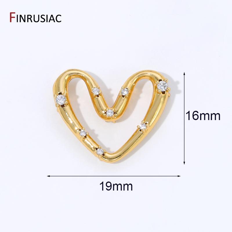 18K Gold Plated Brass with zircon Heart Connector Charms For Jewelry,Pendant Connectors For DIY Necklace Making Findings 2 pieces
18K Gold Plated Brass with zircon Heart Connector Charms For Jewelry,Pendant Connectors For DIY Necklace Making Findings 2 pieces