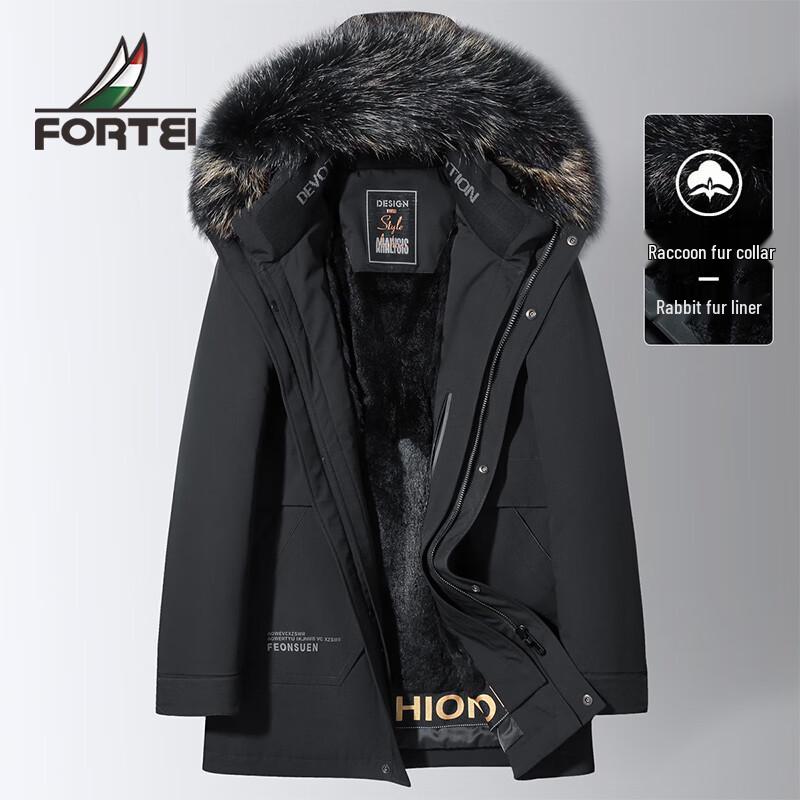 Men s Winter Parka with Raccoon Fur Collar & Rabbit Fur Liner 2XL
Men s Winter Parka with Raccoon Fur Collar & Rabbit Fur Liner 2XL