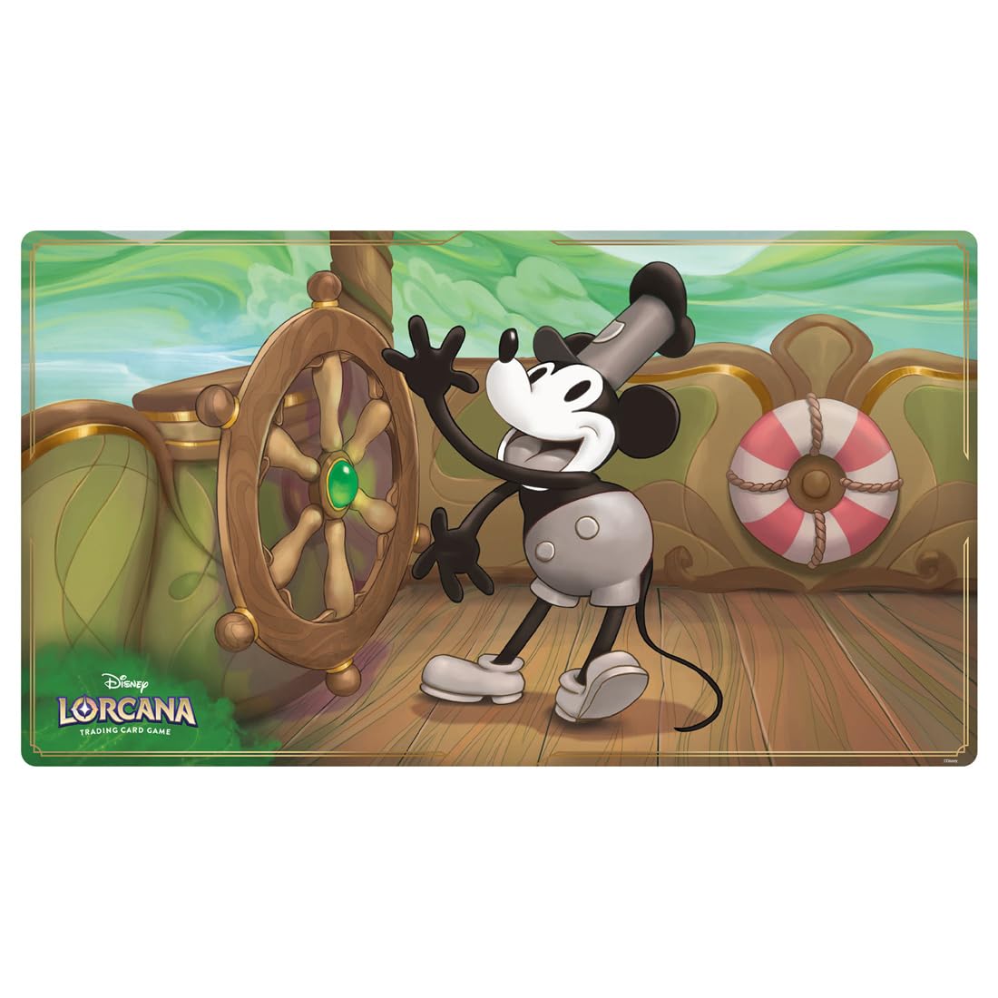 Коллекционная карточная игра Disney Lorcan Версия на японском языке Официальный игровой коврик Мышь Пароход «Микки-рулевой»
Коллекционная карточная игра Disney Lorcan Версия на японском языке Официальный игровой коврик Мышь Пароход «Микки-рулевой»