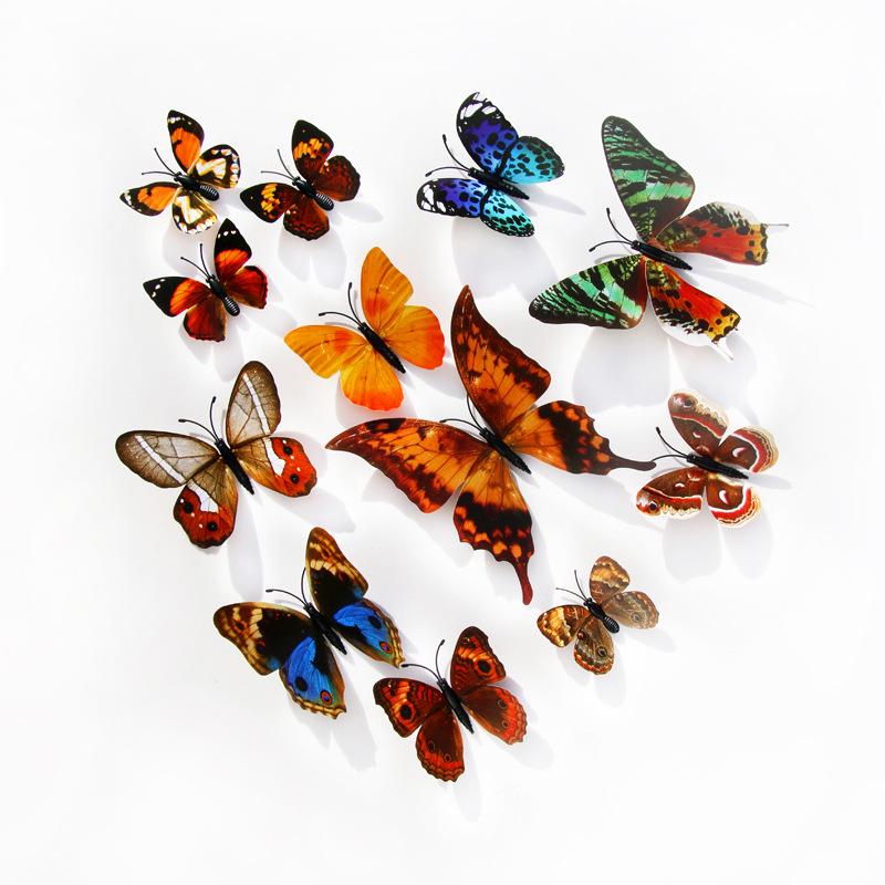 3D Butterfly Wall Sticker Set: PVC Magnetic Glue-Backed Butterflies for Creative Home Decor - Pack of 12 for Kids Rooms H-003 Single Layer
3D Butterfly Wall Sticker Set: PVC Magnetic Glue-Backed Butterflies for Creative Home Decor - Pack of 12 for Kids Rooms H-003 Single Layer