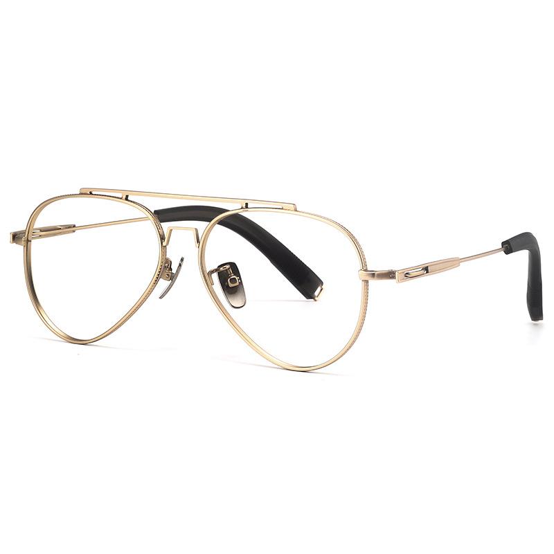 Pure Titanium Pilot Double Bridge Glasses Vintage Ultra Light Big Size Eyeglasses Male Structure Simple Frames Fashion Eyewear
Pure Titanium Pilot Double Bridge Glasses Vintage Ultra Light Big Size Eyeglasses Male Structure Simple Frames Fashion Eyewear
