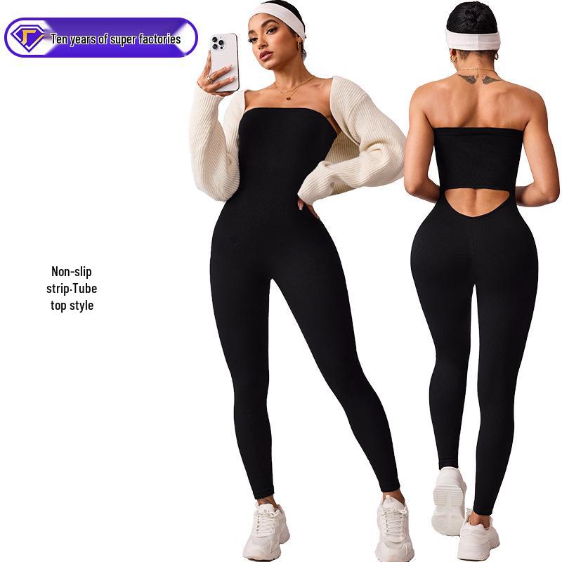 Women s Non-Slip Backless Sports Jumpsuit - Hip-Lifting, Body-Shaping Yoga Base Layer S чорний
Women s Non-Slip Backless Sports Jumpsuit - Hip-Lifting, Body-Shaping Yoga Base Layer S чорний