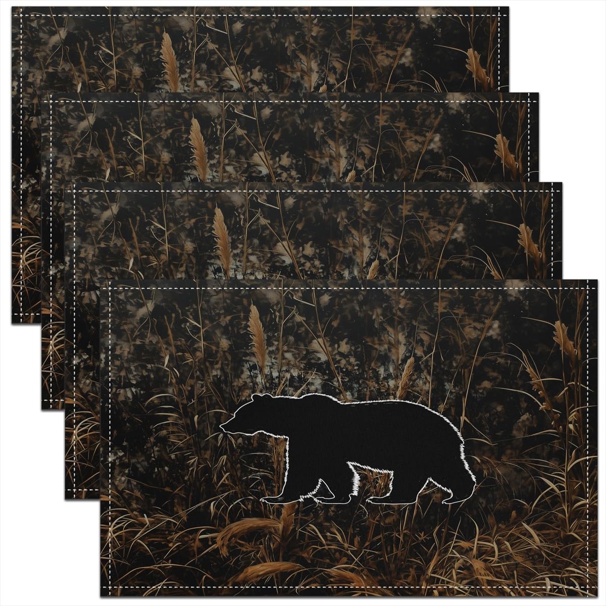 Rustic Bear Placemat for Kitchen Dining Table Decor Indoor Outdoor,Wildlife Hunting Cabin Lodge Table Place Mats Placemats Set of 4,Western 4pcs-12x18
Rustic Bear Placemat for Kitchen Dining Table Decor Indoor Outdoor,Wildlife Hunting Cabin Lodge Table Place Mats Placemats Set of 4,Western 4pcs-12x18