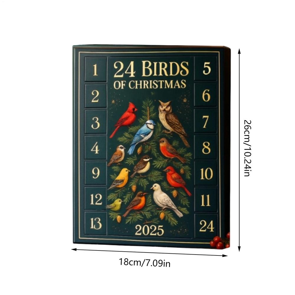 Christmas Countdown Calendar 2D Flat Birds Ornament Christmas 24 Days Countdown Calendar for Kids Teens Students Family Friends 24PCS
Christmas Countdown Calendar 2D Flat Birds Ornament Christmas 24 Days Countdown Calendar for Kids Teens Students Family Friends 24PCS