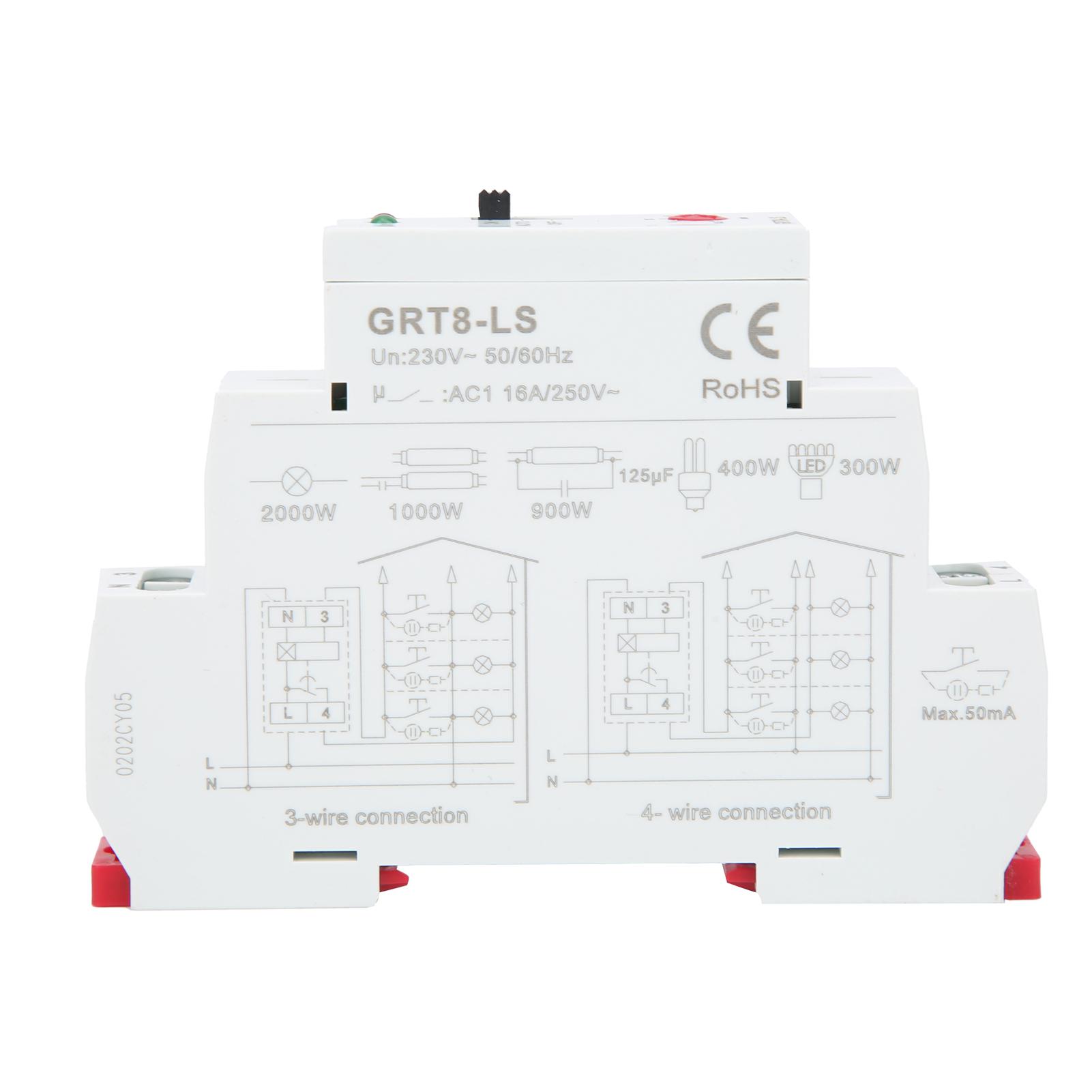 Time Relay Delay Staircase Switch Type Power Distribution Control Equipment GRT8‑LS AC230V
Time Relay Delay Staircase Switch Type Power Distribution Control Equipment GRT8‑LS AC230V
