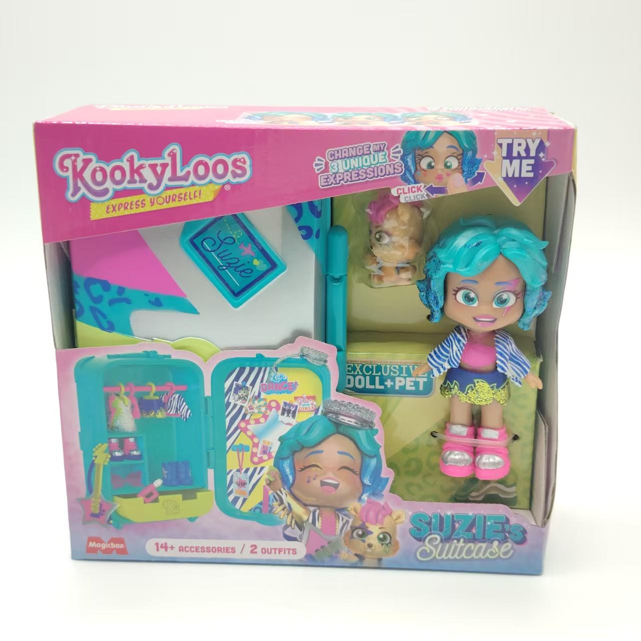 Kookyloos Suitcase Dolls Express Yourself Doll Set Change Expressions Outfits Headband Dog Pet Girls Surprise Birthday Gift and Kid Friendly
Kookyloos Suitcase Dolls Express Yourself Doll Set Change Expressions Outfits Headband Dog Pet Girls Surprise Birthday Gift and Kid Friendly
