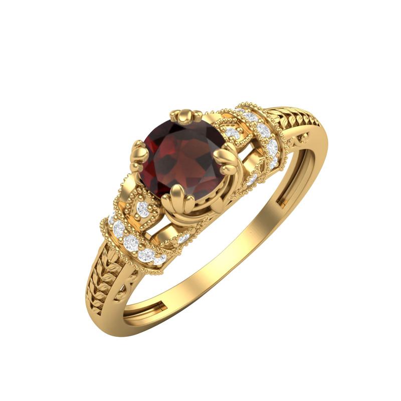 5MM Round Garnet Gemstone 925 Sterling Silver Gold Plated Solitaire Blossom Design Women Wedding Ring 6
5MM Round Garnet Gemstone 925 Sterling Silver Gold Plated Solitaire Blossom Design Women Wedding Ring 6
